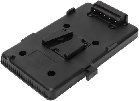 V Mount Battery Plate Adapter, ABS Material, Heat, Compact Design, Black, 14.1x9.2x2cm, for Camera and LED Light in Kuwait