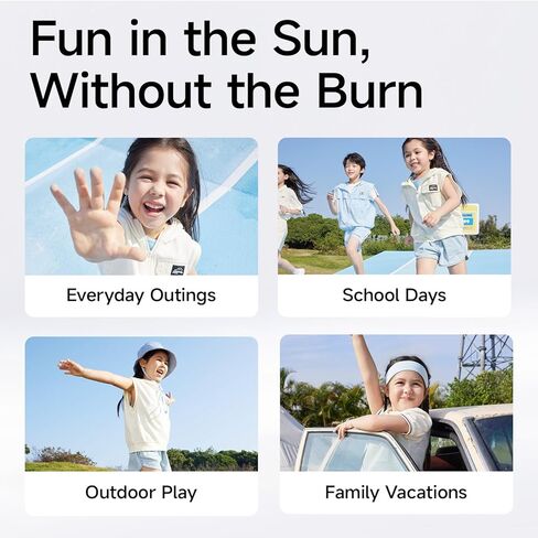 Hi!papa Kids Mineral Sunscreen SPF50، للوجه والبشرة الحساسة، واقي شمسي للأطفال غير نانو أكسيد الزنك مع كينتيللا، بدون قالب أبيض، مقاوم للماء، خالي من العطور، آمن للشعاب المرجانية، 1.94 أونصة in Kuwait