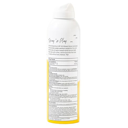 Tubby Todd Mineral Mist SPF 50 واقي من الشمس - رذاذ الجسم الواقي من الشمس غير الهباء الجوي للأطفال والرضع - مقاوم للماء 80 دقيقة - 6 أونصة سائلة in Kuwait
