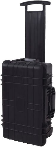 Hard Tool Case with Wheels and Telescopic Handle, 22-Inch Watertight Equipment Storage Box with Customizable Pick and Pluck Foam for Electronics and Camera Gear in Kuwait