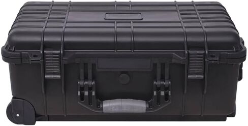 Hard Tool Case with Wheels and Telescopic Handle, 22-Inch Watertight Equipment Storage Box with Customizable Pick and Pluck Foam for Electronics and Camera Gear in Kuwait