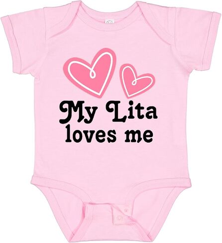 inktastic My Lita Loves Me Girls Grandchild Heart Baby Bodysuit in Kuwait