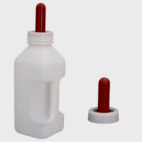 Calf Bottle with a Replacement Screw-on Nipple 2.11quart Lamb Milk Feeding Bottle for Lamb foal in Kuwait