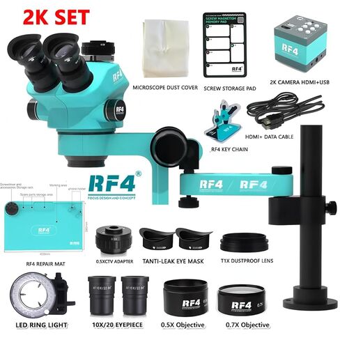 Stereo Trinocular Microscope 360 ° Rotation Articulating Arm Stands Phone Soldering PCB Repair 4K C39 Thermal Imager Camera(7050PR0-F019-C39 Thermal Imager) in Kuwait