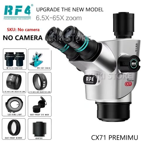 CX71P Premium 30 درجة مئوية مجهر ستيريو ثلاثي العينيات مريح في الوقت الحقيقي عرض منحنى التتبع الحالي لإصلاح لحام الهاتف (CX71P 4K) in Kuwait