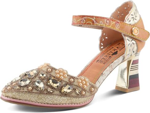 L'Artiste Queenlatifah Women’s Closed-Toe Heel with Soft Cushioned Comfort in Saudi Arabia