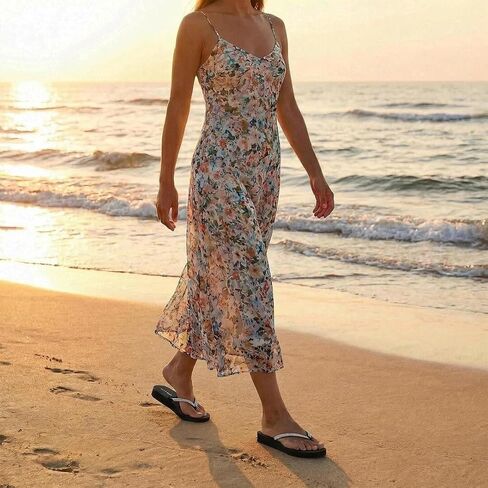 Ampeo Women's Sparkly Rhinestone Sandals, Arch Support Flip Flops with Cushioned Non-Slip Sole, Thin Straps Design for Beach, Walking, Wedding, Vacation, Pool, Party in Saudi Arabia