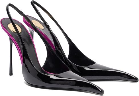 THESHY Women's Slingback High Heels Floral Appliqués Pointed Toe Slip On Satin Stiletto Pumps Fashion Party Dress Shoes for Women in Saudi Arabia
