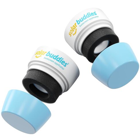 Solar Buddies Replacement Duo Heads with Spare Lids – Compatible with the refillable kids’ sunscreen applicator – Holds 100ml/3.4 fl oz (NOT a full unit). (Blue/Blue) in Saudi Arabia