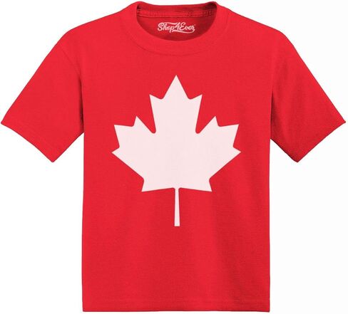 تي شيرت قطني للأطفال الصغار من shop4ever® Canada Maple Leaf in Kuwait