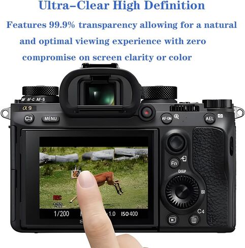 واقي شاشة لكاميرا Sony Alpha A7V A7V A7RV 7RV A7RV A7M5 من الزجاج المقسى 0.3 مم 9H غطاء زجاجي مقوى مقاوم للخدش وبصمات الأصابع ومضاد للفقاعات [3 عبوات] in Kuwait