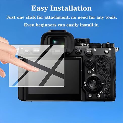 واقي شاشة لكاميرا Sony Alpha A7V A7V A7RV 7RV A7RV A7M5 من الزجاج المقسى 0.3 مم 9H غطاء زجاجي مقوى مقاوم للخدش وبصمات الأصابع ومضاد للفقاعات [3 عبوات] in Kuwait