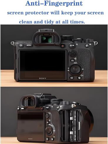 واقي شاشة لكاميرا Sony Alpha A7V A7V A7RV 7RV A7RV A7M5 من الزجاج المقسى 0.3 مم 9H غطاء زجاجي مقوى مقاوم للخدش وبصمات الأصابع ومضاد للفقاعات [3 عبوات] in Kuwait