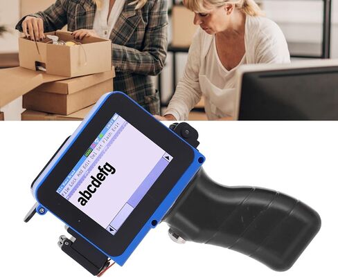 طابعة نفث الحبر المحمولة من Walfront، طابعة محمولة بشاشة تعمل باللمس مع لوحة تثبيت الطباعة لطباعة صور الرموز الشريطية in Kuwait