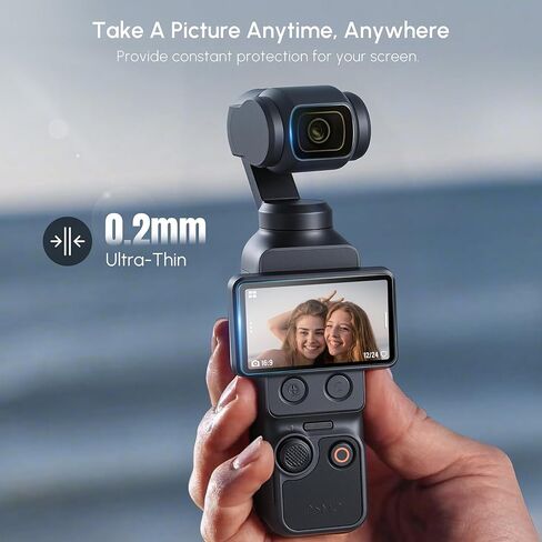 واقي شاشة من الزجاج المقوى مكون من 6 قطع من STARTRC PHOTO لجيب DJI Osmo 4/3، عدسة 3 قطع و3 قطع فيلم عرض LCD مع صلابة 9H، مضاد للخدش، خالي من الفقاعات، حساس للمس in Kuwait
