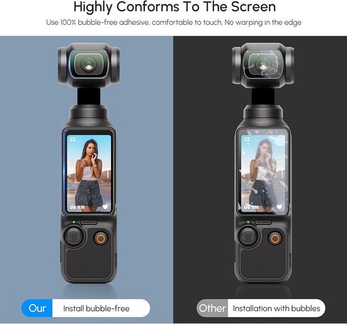 واقي شاشة من الزجاج المقوى مكون من 6 قطع من STARTRC PHOTO لجيب DJI Osmo 4/3، عدسة 3 قطع و3 قطع فيلم عرض LCD مع صلابة 9H، مضاد للخدش، خالي من الفقاعات، حساس للمس in Kuwait