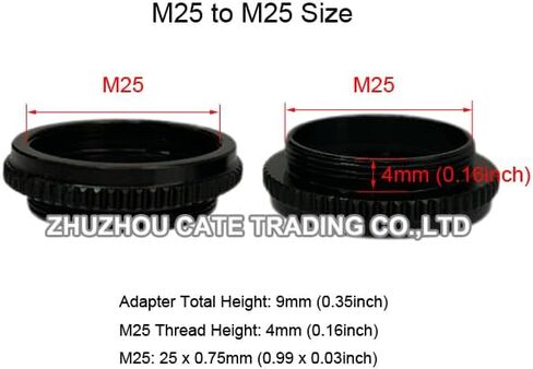 1 قطعة M25 المجهر الهدف عدسة تمديد حلقة M25 X 0.75 إلى M25 بارفوكال طول موسع محول للميكروسكوبيو (1 قطعة M25-M25 6 مللي متر) in Kuwait