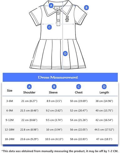 Baby Girls Short Sleeve Pink Dress, Summer Casual Dresses for Toddler Birthday Party Daily Wear, Age 3M–2Y in Kuwait