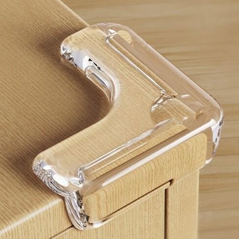 10Pack Corner Protectors, Clear Proof Corner Guards & Furniture Edge Bumpers, Transparent Safety Guards for Furniture, Table Edge Bumpers L-Shaped in Kuwait
