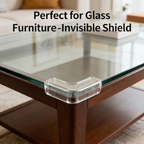 10Pack Corner Protectors, Clear Proof Corner Guards & Furniture Edge Bumpers, Transparent Safety Guards for Furniture, Table Edge Bumpers L-Shaped in Kuwait