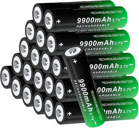 3.7V Rechargeable Battery 9900mAh Upgrade Capacity Rechargeable Battery for Clock, Camera, Doorbells （20 Pack） in Kuwait