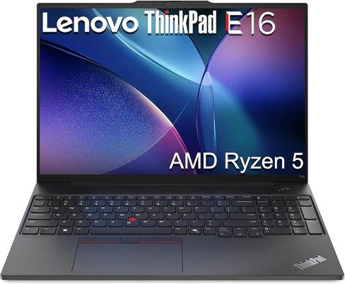 كمبيوتر محمول Lenovo ThinkPad E16 Business (16 بوصة FHD+ مضاد للتوهج، Intel Core i5-1335U (> i7-1255U)، ذاكرة وصول عشوائي 16 جيجابايت، 512 جيجابايت SSD)، إضاءة خلفية، بصمة الإصبع، كاميرا ويب 1080 بكسل، Thunderbolt 4، Ethernet، Win 11 Pro مع مساعد الذكاء ا in Kuwait
