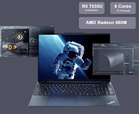 كمبيوتر محمول Lenovo ThinkPad E16 Business (16 بوصة FHD+ مضاد للتوهج، Intel Core i5-1335U (> i7-1255U)، ذاكرة وصول عشوائي 16 جيجابايت، 512 جيجابايت SSD)، إضاءة خلفية، بصمة الإصبع، كاميرا ويب 1080 بكسل، Thunderbolt 4، Ethernet، Win 11 Pro مع مساعد الذكاء ا in Kuwait