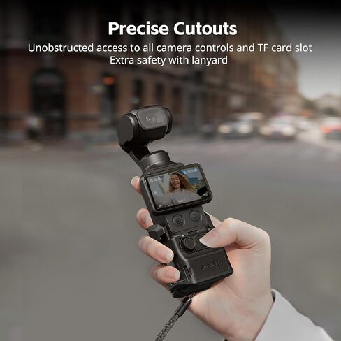 SmallRig Pocket 4/3 Aluminum Protective Cage, Expansion Adapter Accessories for DJI Osmo Pocket 4/3, with 1/4"-20 Locating Holes, Cold Shoe Mount, Magnetic Quick Release Interfaces - 6002 in Kuwait