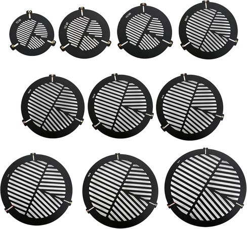 Aluminum Alloys Focusing Fishbones Plate 60/80 / 100/140 / 160/180 / 200/230 / 270mm Astronomical Accessories Ergonomic Bahtinov in Saudi Arabia