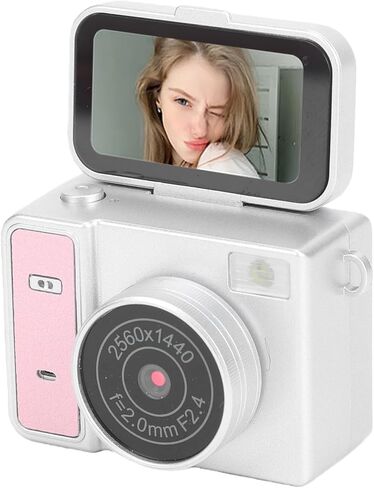 VBESTLIFE Small Digital Camera, 2K HD 2MP with 180 Flip Screen Built in Flash 1.47 Inch, 32GB Memory for Selfies Travel Photography (Green) in Kuwait