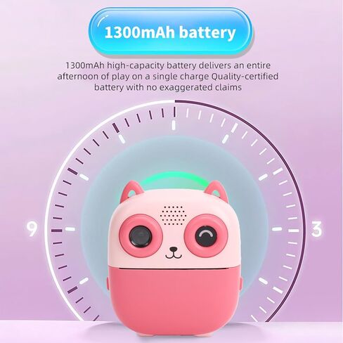 كاميرا Fafeicy Kids للطباعة الفورية 1080P 48MP HD كاميرا رقمية AI صوت طابعة حرارية مع مؤقت سيلفي لعبة موسيقى شاشة 2.4 بوصة in Kuwait