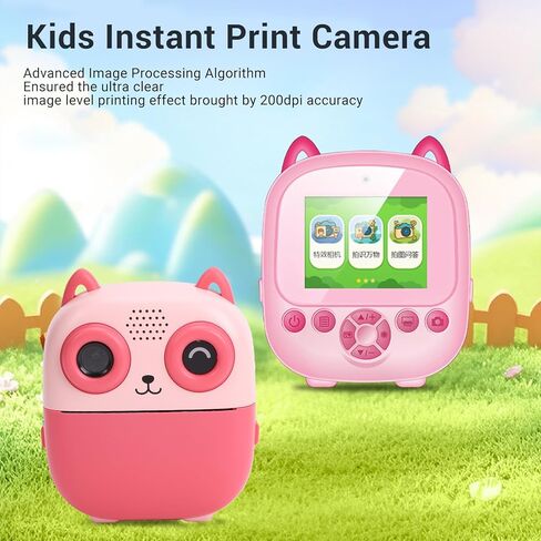كاميرا Fafeicy Kids للطباعة الفورية 1080P 48MP HD كاميرا رقمية AI صوت طابعة حرارية مع مؤقت سيلفي لعبة موسيقى شاشة 2.4 بوصة in Kuwait