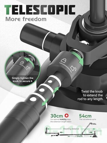 Portable 360 Degree Spinner, Rotating Camera Slider with Adjustable Photography Turntable and Suction Cup Mount, Spinning Photo Video Booth, Spin Platform for Camera/Phone in Kuwait