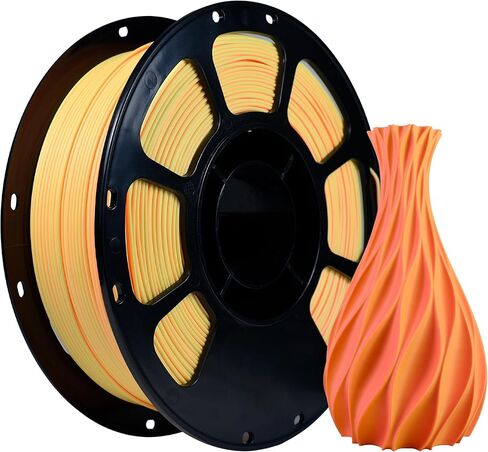iBOSS PLA Plus (PLA+) خيوط طابعة ثلاثية الأبعاد 1.75 مم، بكرة 1 كجم (2.2 رطل) خيوط طباعة ثلاثية الأبعاد محسنة، دقة الأبعاد +/- 0.02 مم، 1.75 مم PLA Plus خيوط، تناسب معظم طابعات FDM (برتقالية) in Saudi Arabia