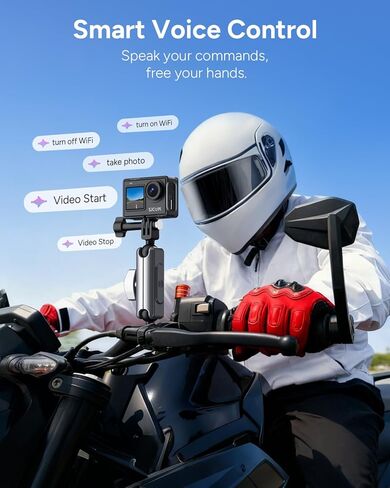 SJCAM SJ6 Ultra Action Camera 4K,20MP 166°FOV Voice Control Stabilization Waterproof Camera, Touch Screen 5G WiFi,Underwater 98FT, Support External Microphone Remote Watch Vlog Camera in Kuwait