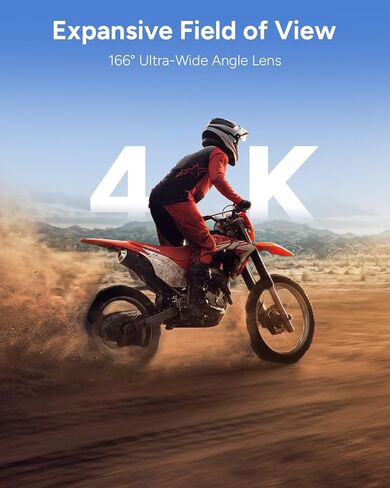 SJCAM SJ6 Ultra Action Camera 4K,20MP 166°FOV Voice Control Stabilization Waterproof Camera, Touch Screen 5G WiFi,Underwater 98FT, Support External Microphone Remote Watch Vlog Camera in Kuwait