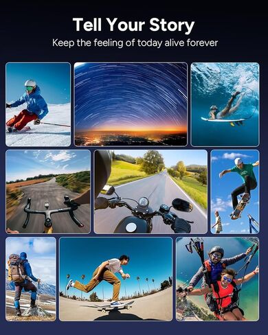 SJCAM SJ6 Ultra Action Camera 4K,20MP 166°FOV Voice Control Stabilization Waterproof Camera, Touch Screen 5G WiFi,Underwater 98FT, Support External Microphone Remote Watch Vlog Camera in Kuwait