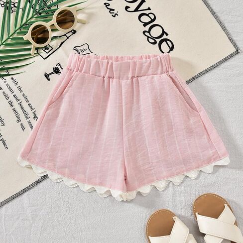 Aalizzwell 2-5T Toddler Girl Summer Outfit Set, Short Sleeve Tee & Elastic Waist Shorts in Saudi Arabia