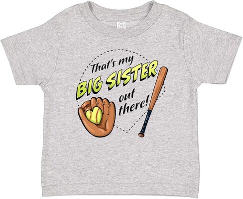 inktastic That's My Big Sister Out There- Softball Baby T-Shirt in Kuwait