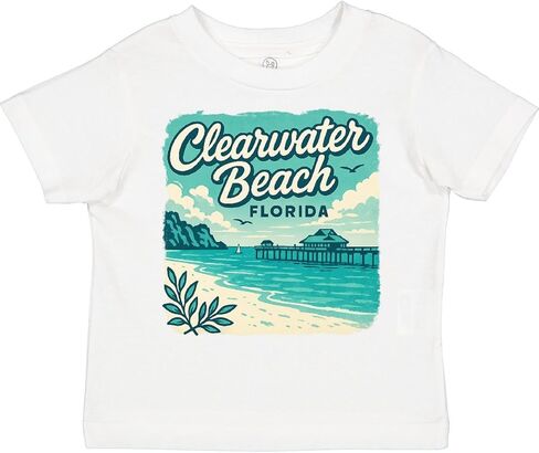 inktastic Clearwater Beach Florida Toddler T-Shirt in Saudi Arabia