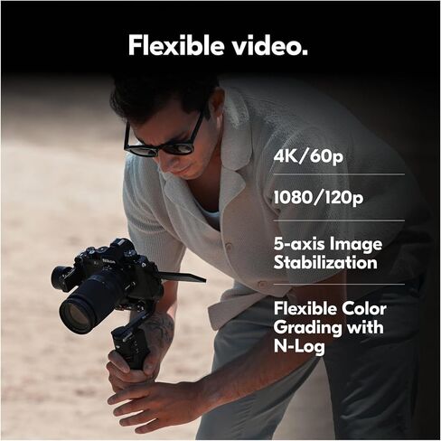 كاميرا Nikon Zf بدون مرآة - إطار كامل، 24.5 ميجابكسل، تسجيل فيديو 4K UHD مع فتحات بطاقة مزدوجة (فضي) (متجدد) in Kuwait