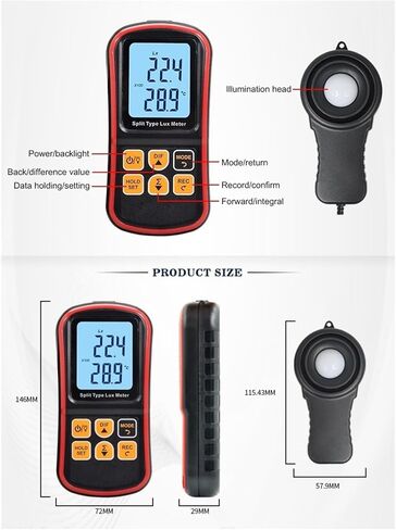 GM1030 Split Type Illuminometer Light Brightness Detection Environmental Brightness Test in Kuwait