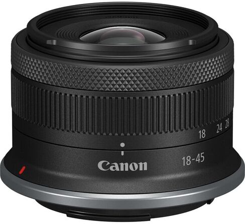 Canon RF-S مقاس 18-45 مم f/4.5-6.3 عبارة عن حزمة عدسات STM | تكبير قياسي APS-C مدمج مع تثبيت الصورة البصري والتركيز التلقائي السلس STM | رائعة للسفر والفيديو (4858C002) + مجموعة الفلتر + المزيد in Kuwait