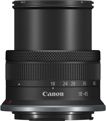 Canon RF-S مقاس 18-45 مم f/4.5-6.3 عبارة عن حزمة عدسات STM | تكبير قياسي APS-C مدمج مع تثبيت الصورة البصري والتركيز التلقائي السلس STM | رائعة للسفر والفيديو (4858C002) + مجموعة الفلتر + المزيد in Kuwait