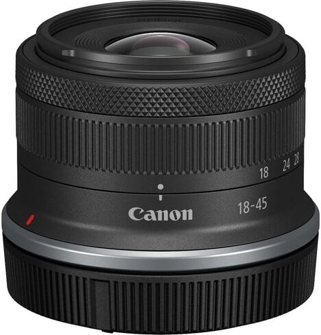 Canon RF-S مقاس 18-45 مم f/4.5-6.3 عبارة عن حزمة عدسات STM | تكبير قياسي APS-C مدمج مع تثبيت الصورة البصري والتركيز التلقائي السلس STM | رائعة للسفر والفيديو (4858C002) + مجموعة الفلتر + المزيد in Kuwait