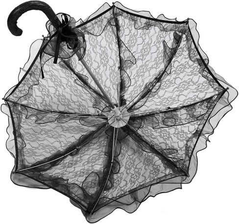 Rengue Lace Parasol Umbrella, Handmade Wedding Bridal Photography Prop with Vintage Lace Design, for Party Special Scenes Gifts in Saudi Arabia