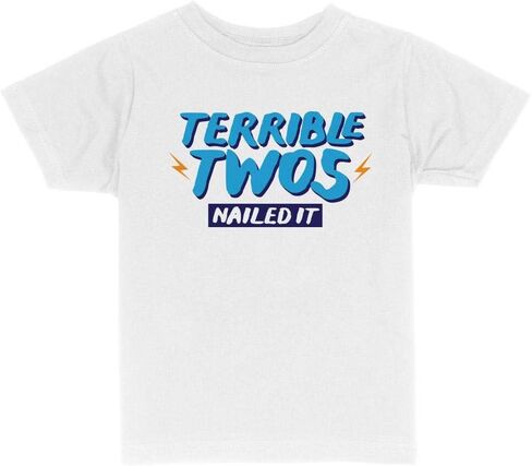Terrible Twos, Nailed It Funny Toddler Kids T-Shirt in Saudi Arabia