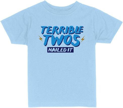 Terrible Twos, Nailed It Funny Toddler Kids T-Shirt in Saudi Arabia