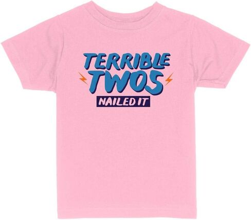 Terrible Twos, Nailed It Funny Toddler Kids T-Shirt in Saudi Arabia