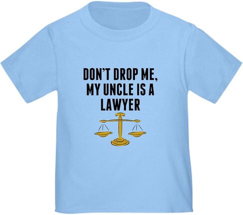تي شيرت CafePress Dont Drop Me My Uncle is A Lawy تي شيرت لطيف للأطفال الصغار، 100% قطن in Kuwait
